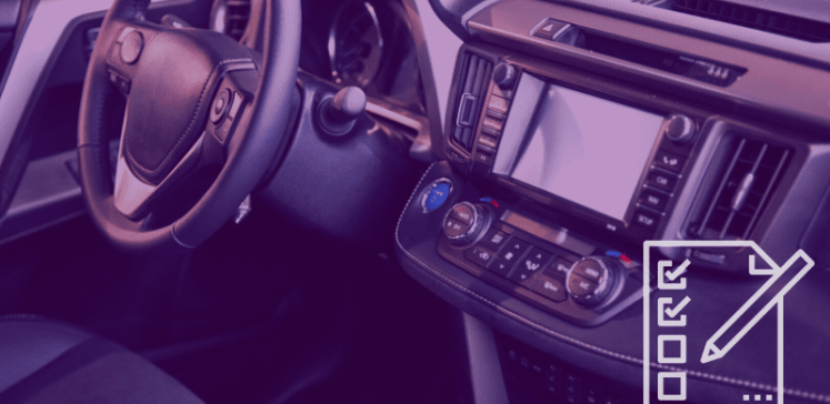 Inside of a car